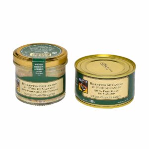 Rillettes au foie gras de canard 20% boîte